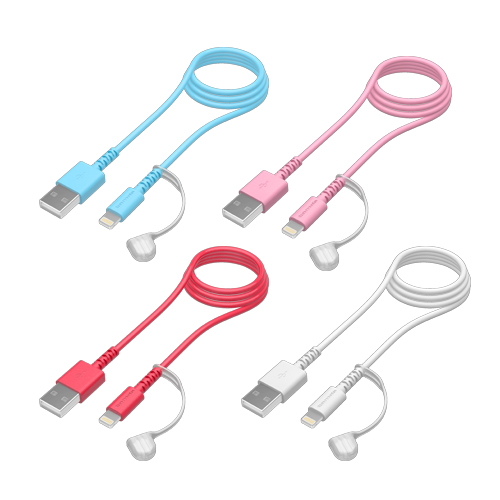 商品写真3 BSC111LP10K, BSC111LP10L, BSC111LP10P, BSC111LP10R, BSC111LP10W「USBケーブル」