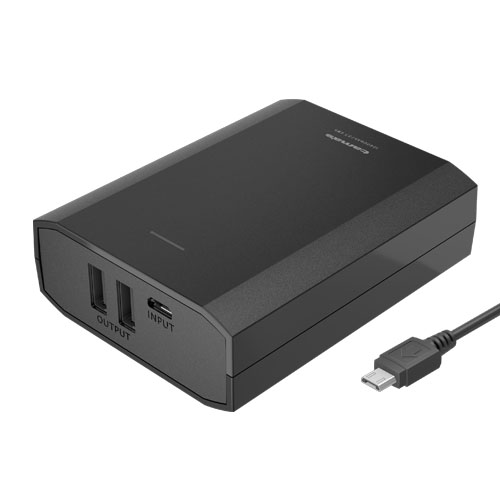 商品写真2 TL80SAK,TL80SAW「モバイルバッテリー10400USB-A2ポート2.4A」