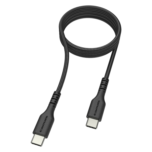 商品写真2 TH231CCT10K「USB2.0 Type-C/Type-Cやわらかタフケーブル1.0m ブラック」