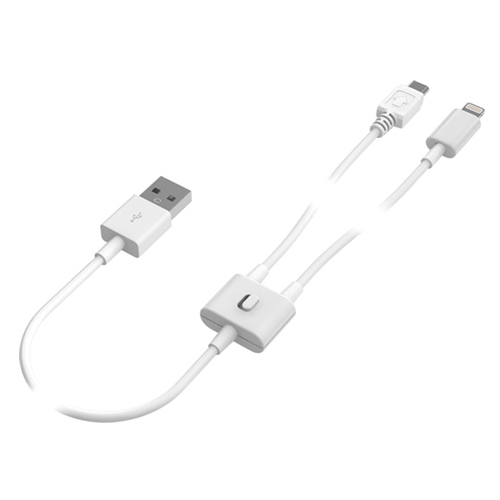 商品写真2 AIH02LSW,TIH02LSW,FIH02LSW「Lightning 2way USBケーブル」
